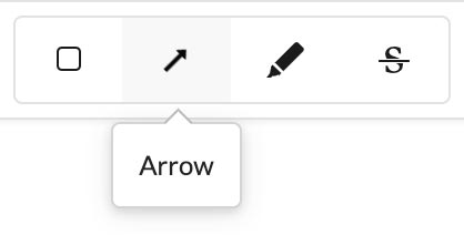 Tooltips for drawing tools